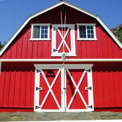 24x36 Gambrel Red Barn in Agoura CA